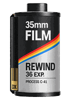 Rewind film canister